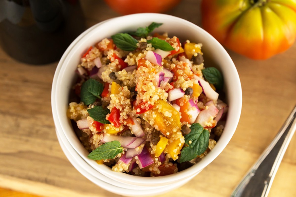 Ricette con quinoa: le migliori idee firmate Melarossa 12 insalata di quinoa con pomodorini