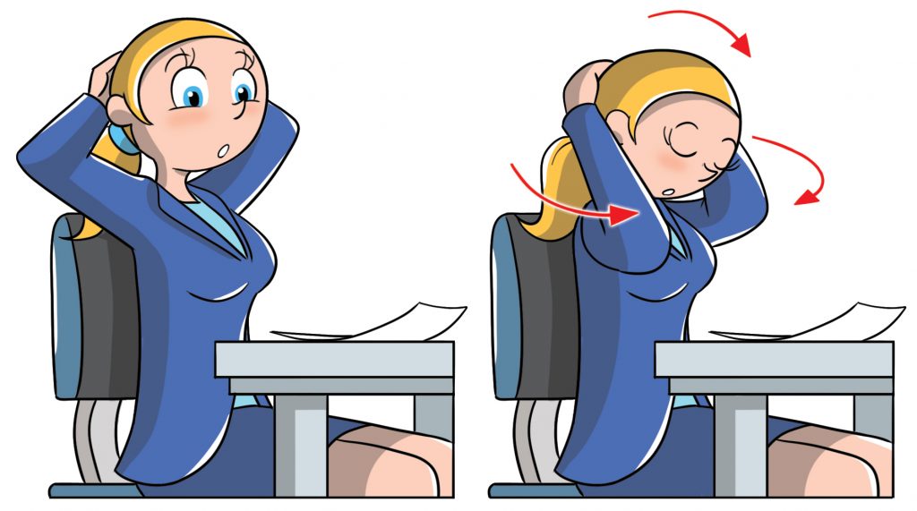 Ginnastica da ufficio: i migliori esercizi da fare alla scrivania 9 ginnastica in ufficio per rilassare il collo