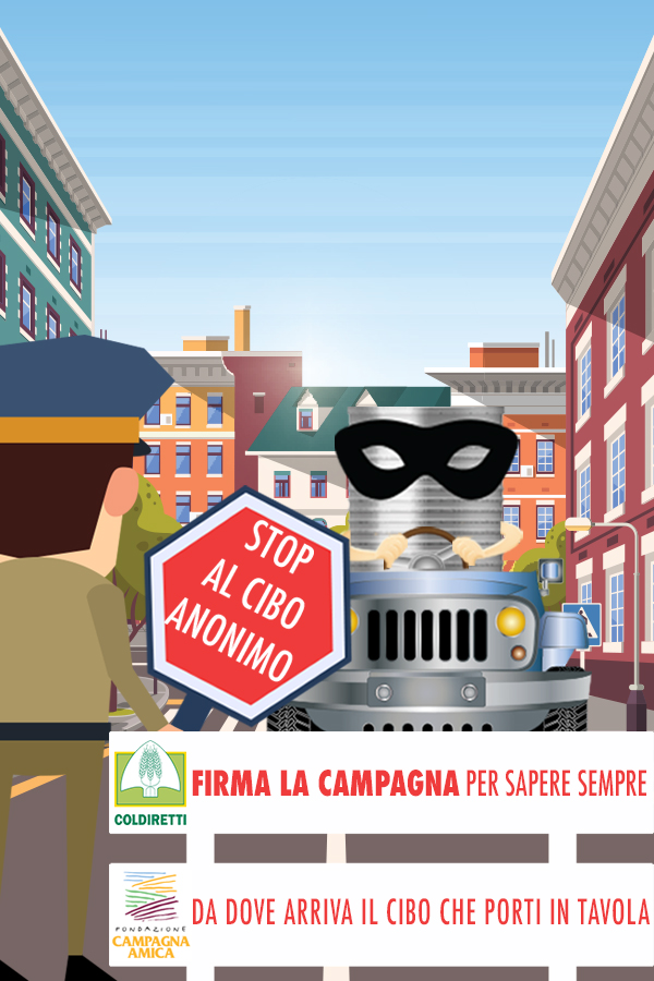 Stop al cibo anonimo: firma la petizione di Coldiretti e Campagna Amica 1 stop cibo anonimo campagna coldiretti