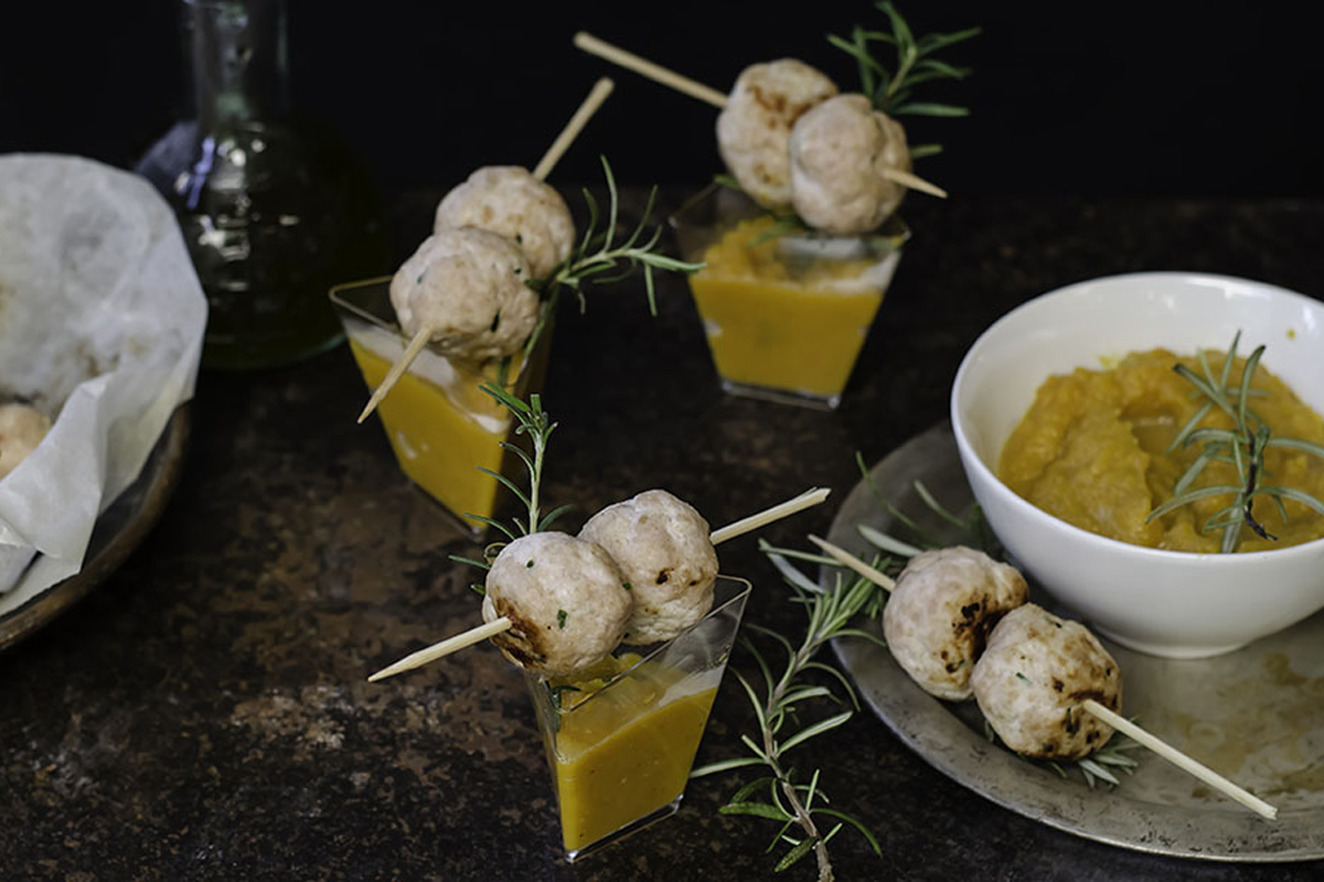 Menù di Natale 2019: le ricette di Melarossa 1 Polpette tacchin crema zucca carote