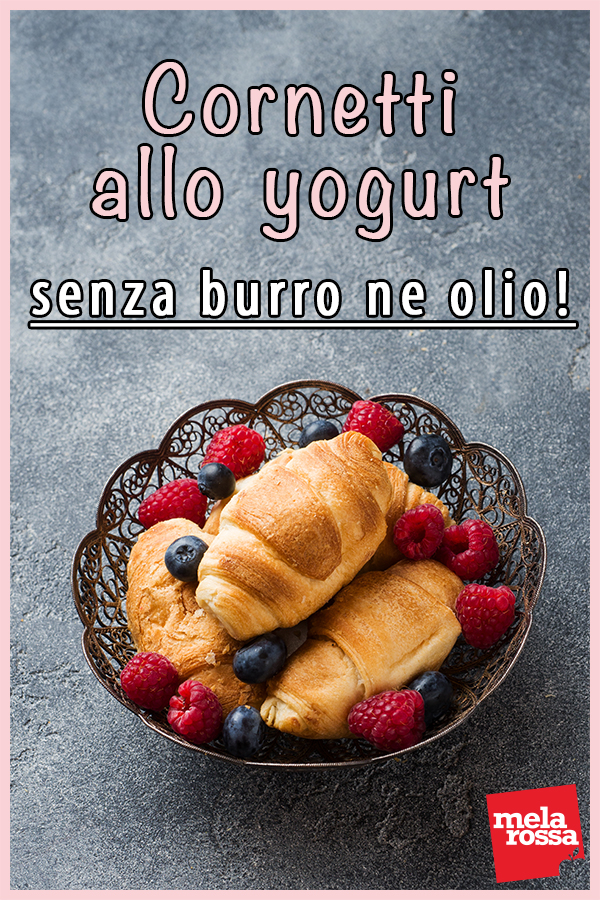 Cornetti allo yogurt, senza burro ne olio! 5 cornetti yogurt