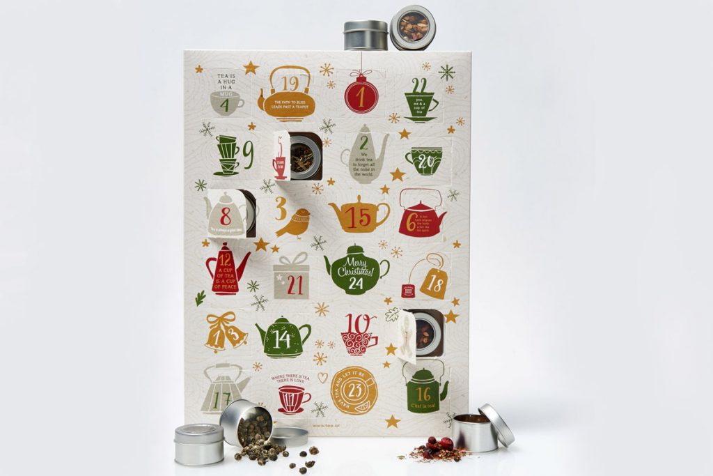 Calendari dell'Avvento: 10 proposte beauty e benessere da regalare o regalarti 9 Calendari Avvento Natale 2019 food Demmers Teehaus tè infusi