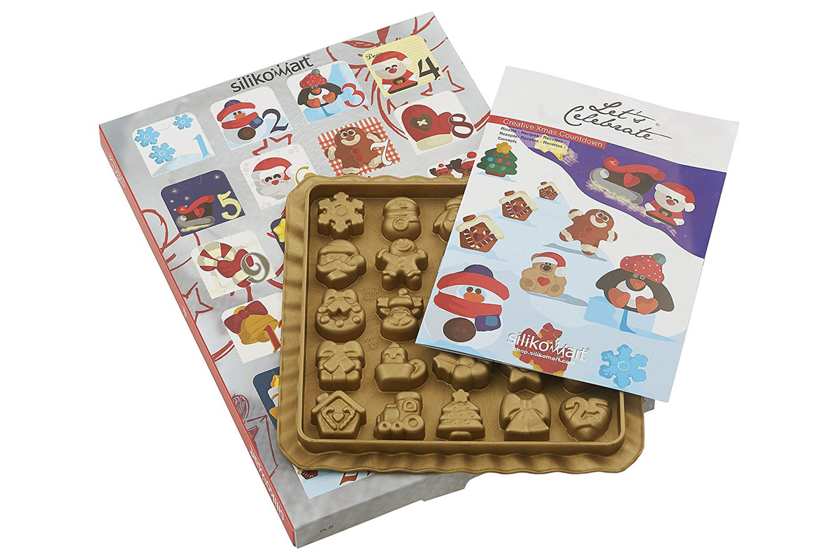 Calendari dell'Avvento: 10 proposte beauty e benessere da regalare o regalarti 7 Calendari Avvento Natale 2019 food kit stampo silicone biscotti