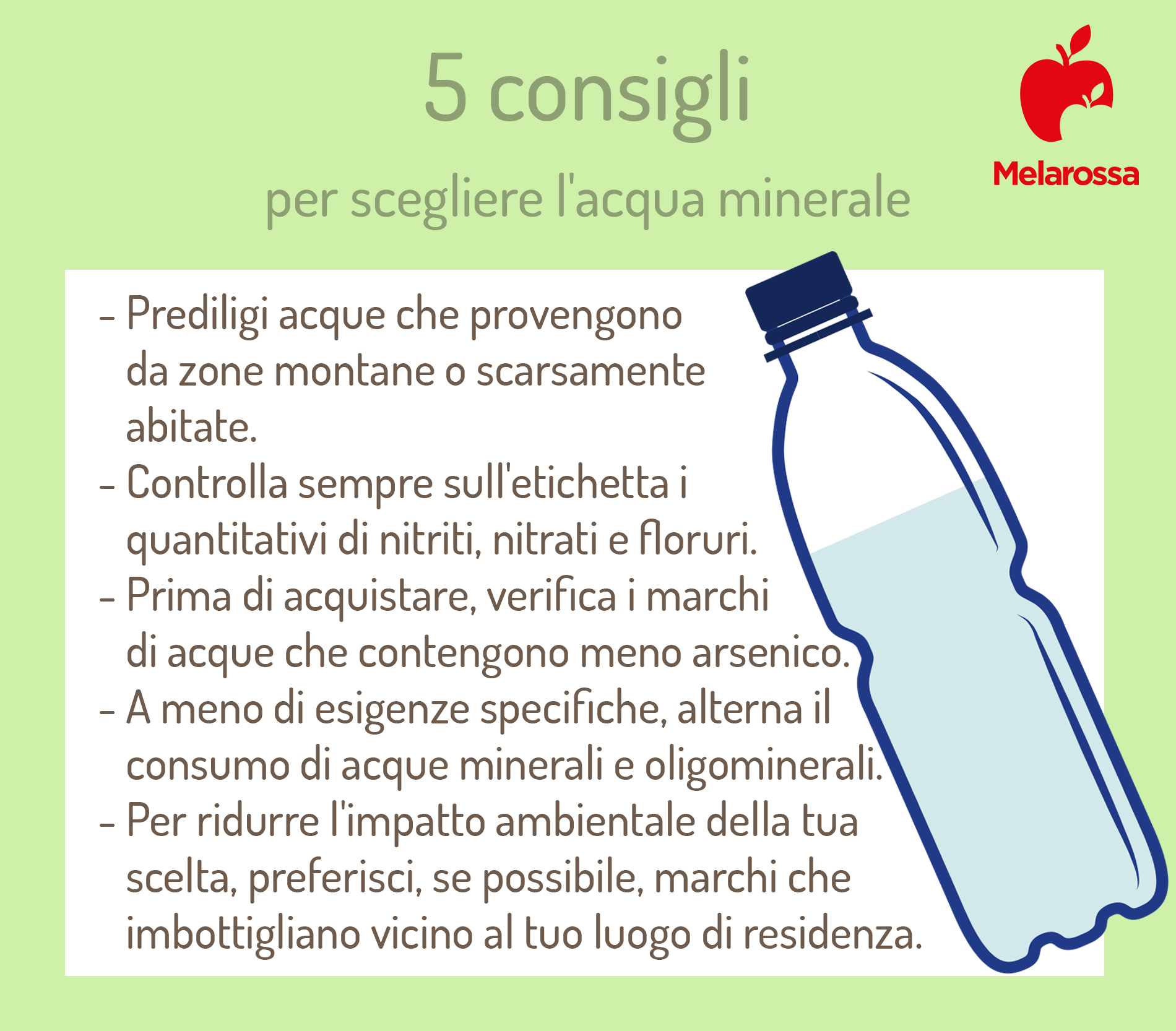 Acqua minerale: ecco i consigli per sceglierla 1 acqua minerale: consigli per sceglierla