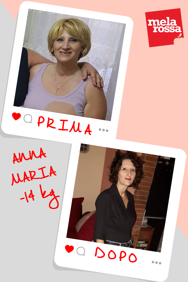 Anna Maria, -14 kg con Melarossa: “Una dieta che mi ha fatto sentire rinata!” 1 pin testimonial