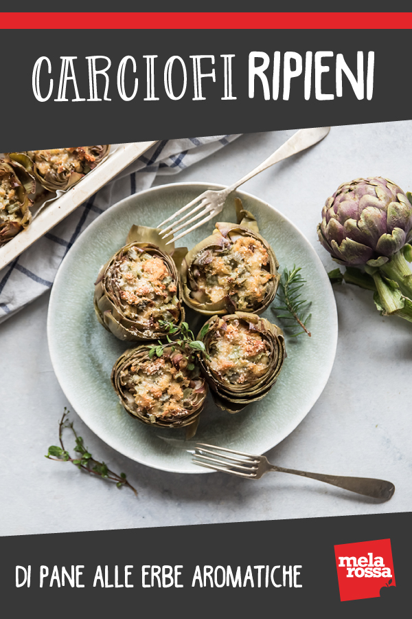 Carciofi ripieni di pane alle erbe aromatiche 6 Carciofi ripieni di pane e erbe aromatiche