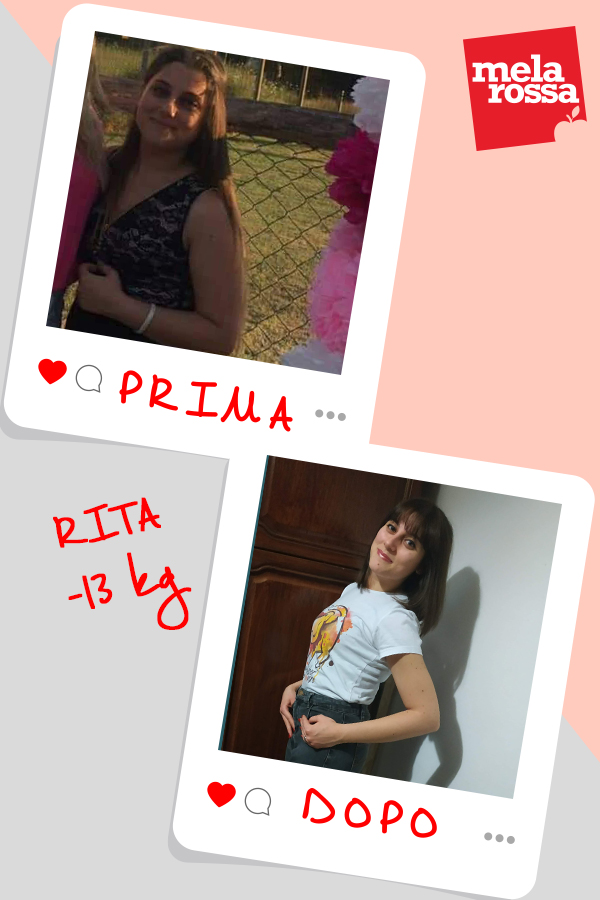 Rita, -13 kg con Melarossa: “Una dieta che ha segnato la svolta nella mia vita!” 1 dieta melarossa rita 13 kg