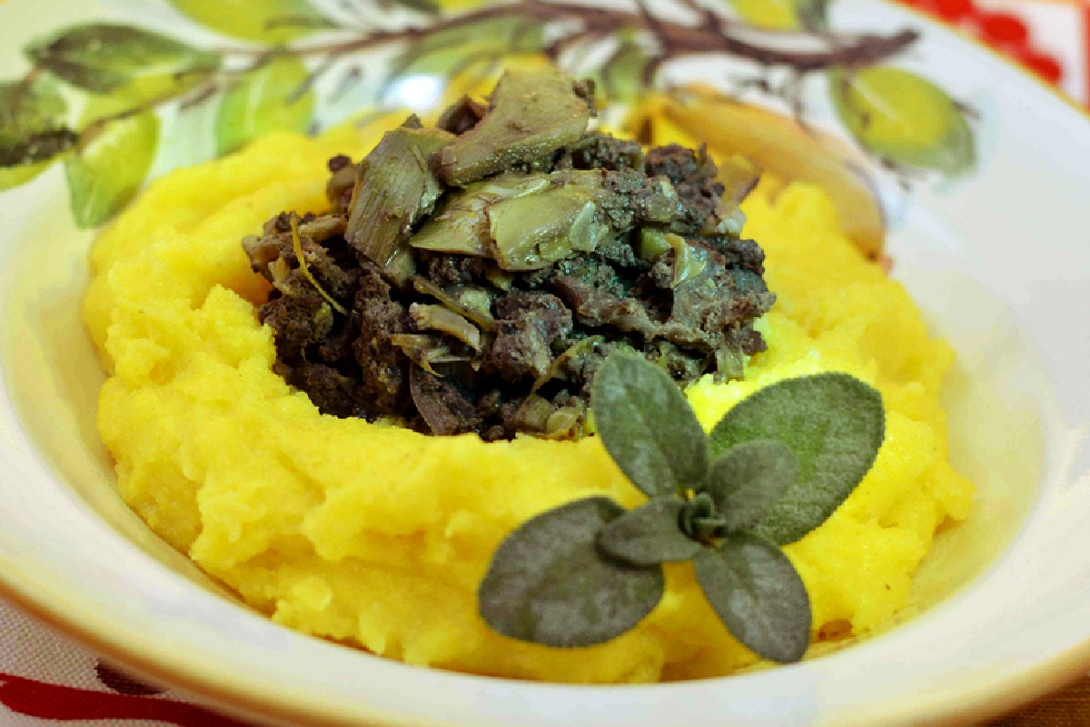 Ricette con la polenta: le 18 migliori idee sane e gustose 20 polenta carciofi fegatini pollo