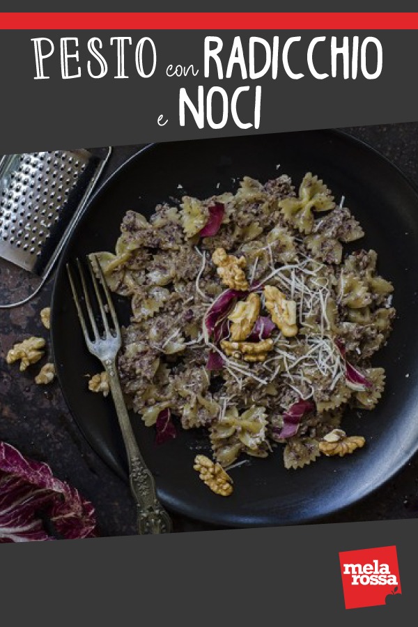 Pesto con radicchio e noci 2 Pesto con radicchio e noci, la ricetta