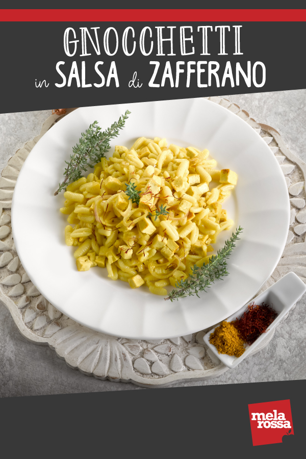 Gnocchetti in salsa di zafferano 2 gnocchetti in salsa di zafferano