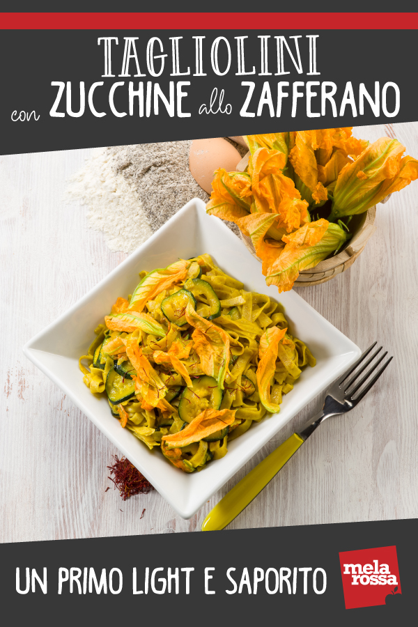 Pasta con zucchine e zafferano 2 Tagliolini con zucchine e zafferano