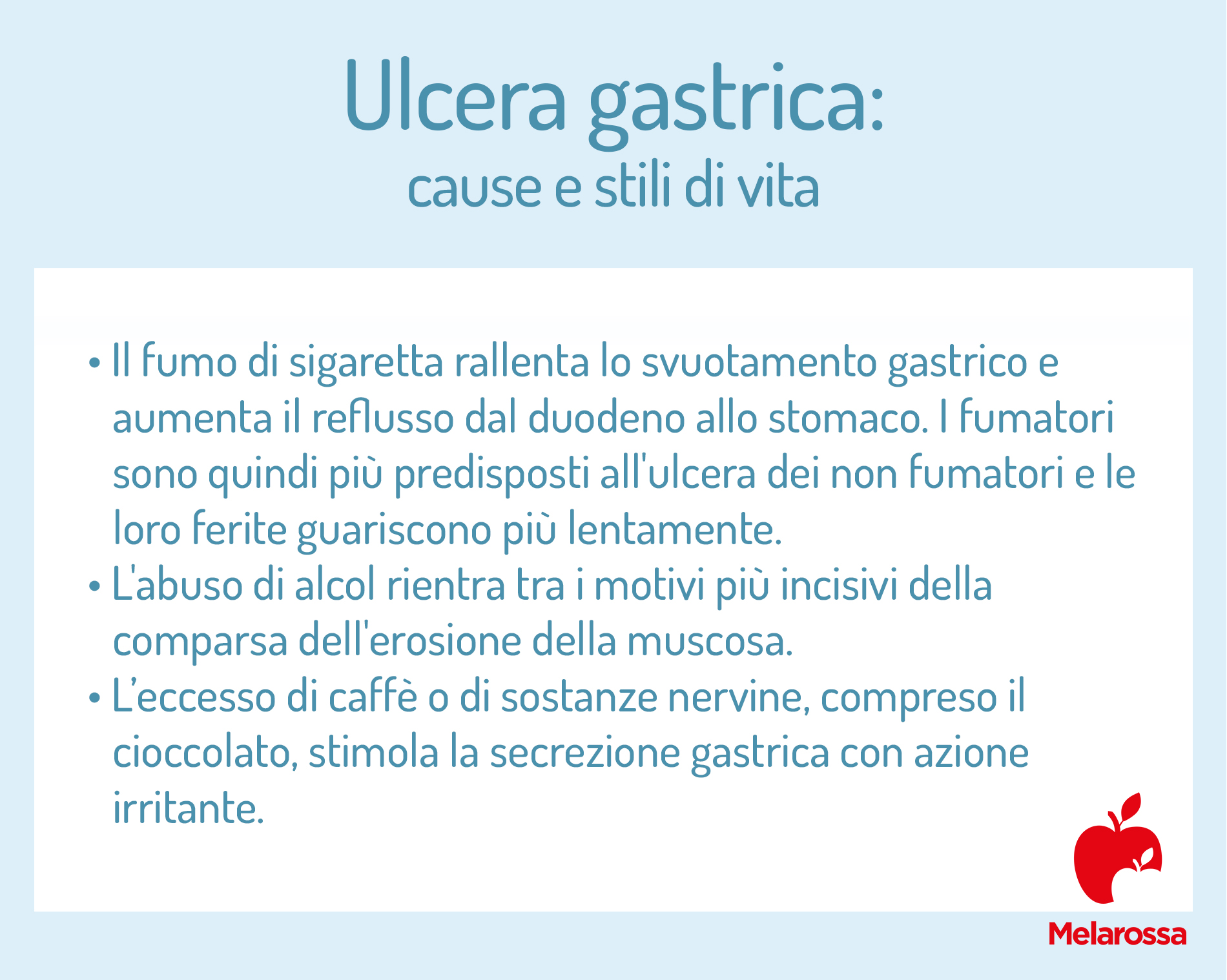 Ulcera gastrica: che cos’è, cause, sintomi, complicanze, diagnosi e cura 5 Cause dell'ulcera gastrica