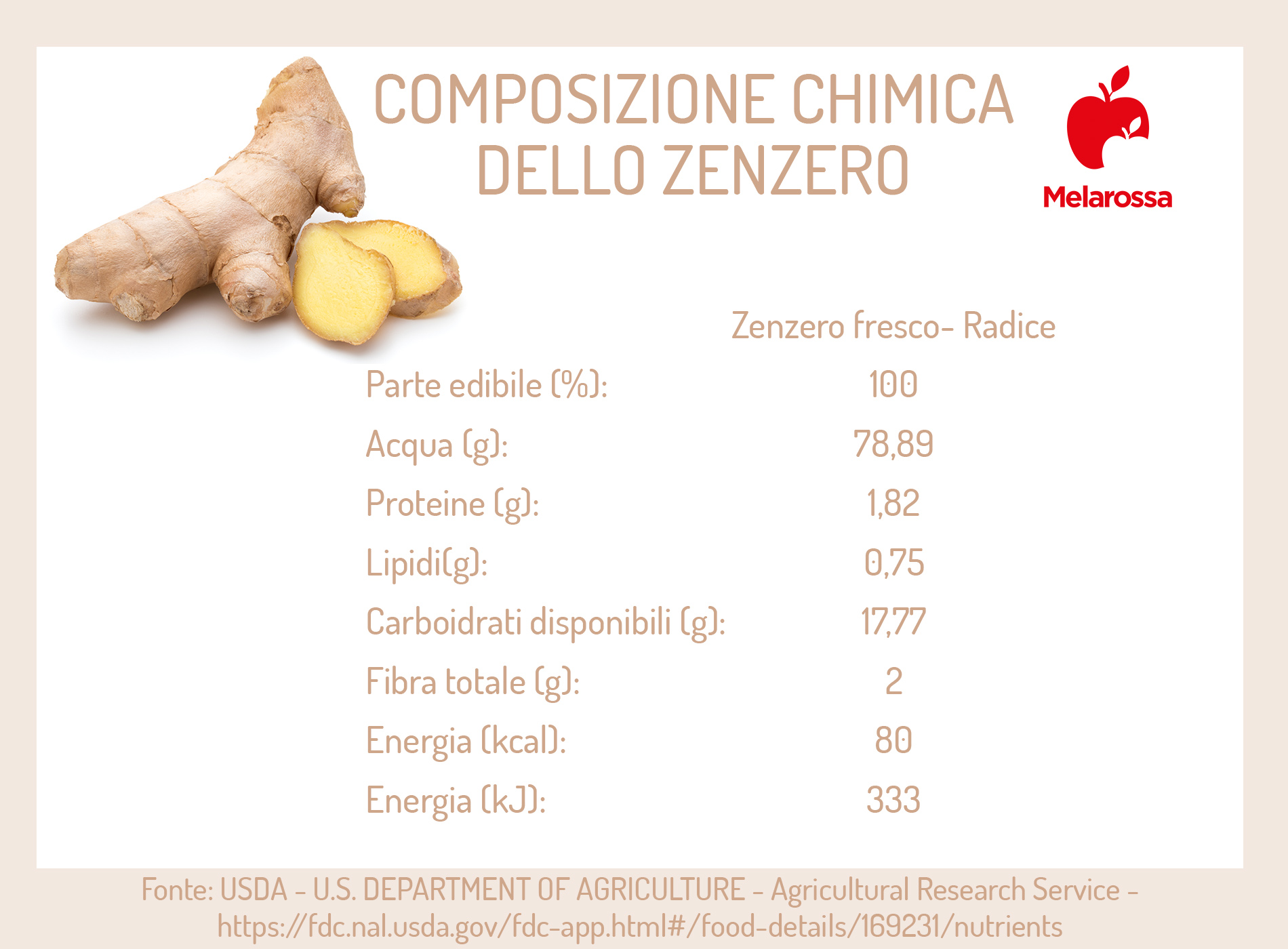 Zenzero: cos'è, proprietà, benefici e controindicazioni 3 Zenzero: grafica sulla composizione chimica dello zenzero