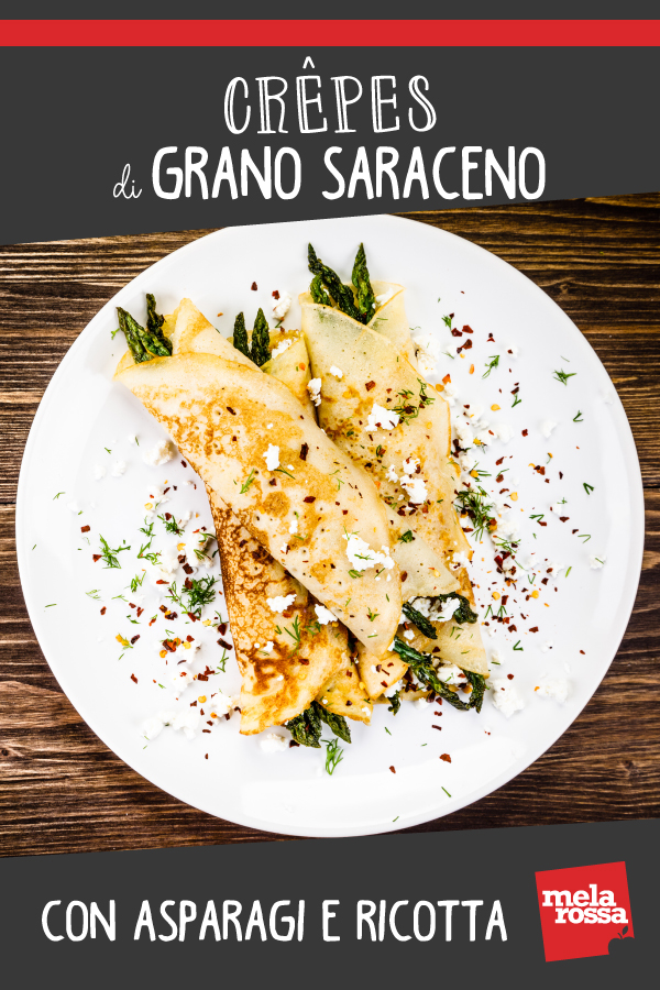 Crêpes di grano saraceno con asparagi e ricotta 2 Crepes di grano saraceno con asparagi e ricotta