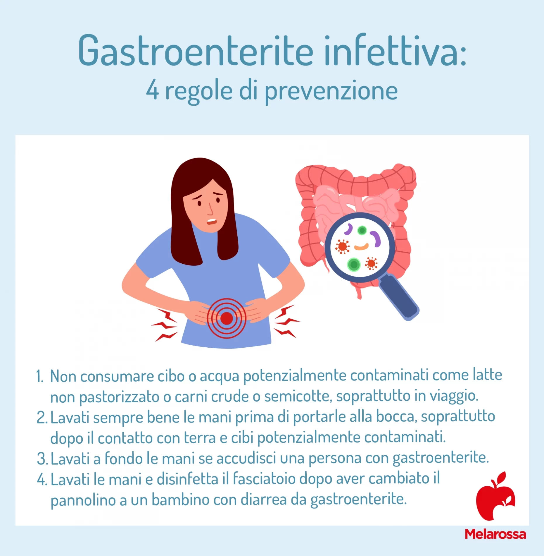 Gastroenterite: sintomi, quanto dura, come curarla e cosa mangiare 6 gastroenterite infettiva: regole di prevenzione