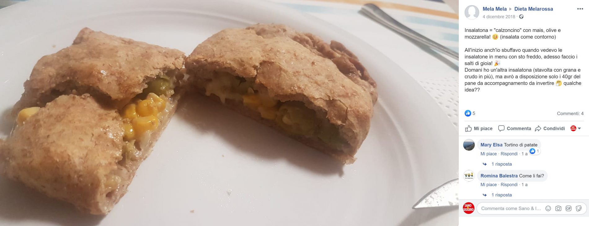 L'insalatona nella dieta Melarossa: 6 idee per trasformarla in un piatto più sfizioso 5 dieta melarossa: insalatona diventa calzone