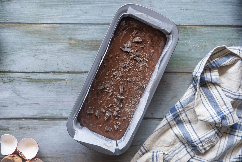 Plumcake light al cioccolato, soffice e senza burro 4 preparazione tre impasto plumcake