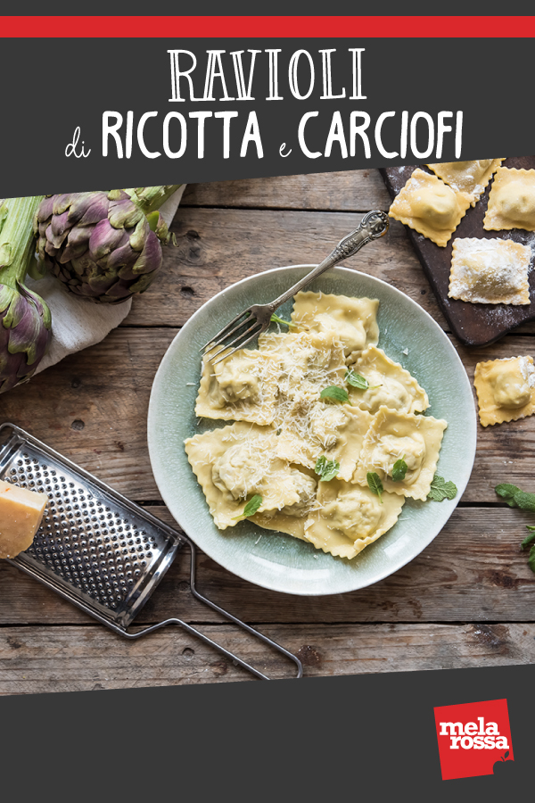 Ravioli di ricotta e carciofi 11 ravioli di ricotta e carciofi