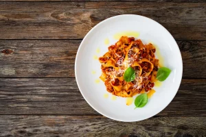 Tagliatelle al rag&ugrave; senza glutine