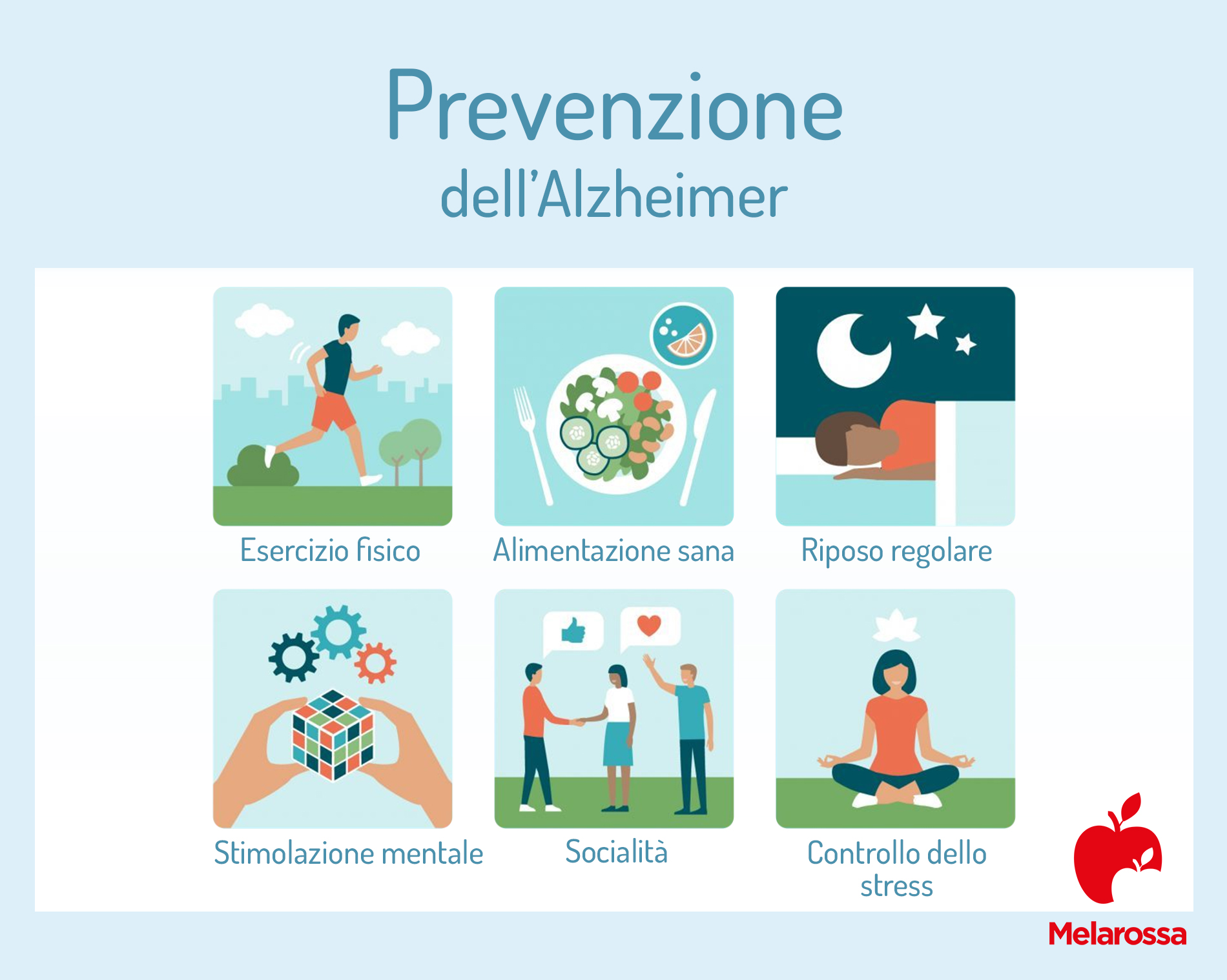 Alzheimer: che cos'è, cause e fattori di rischio, sintomi, diagnosi, cura e prevenzione 11 Alzheimer: prevenzione
