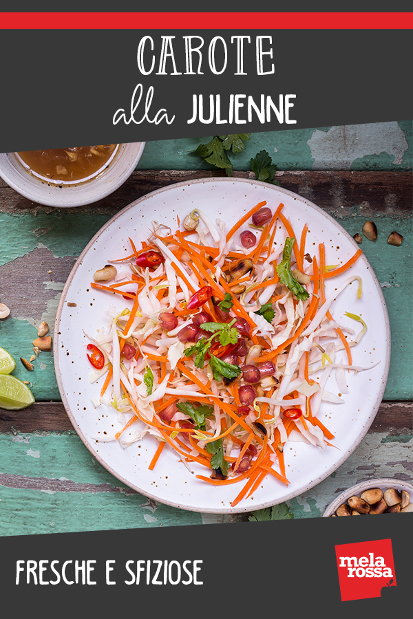 Fresche e sfiziose: le carote alla julienne 2 carote julienne