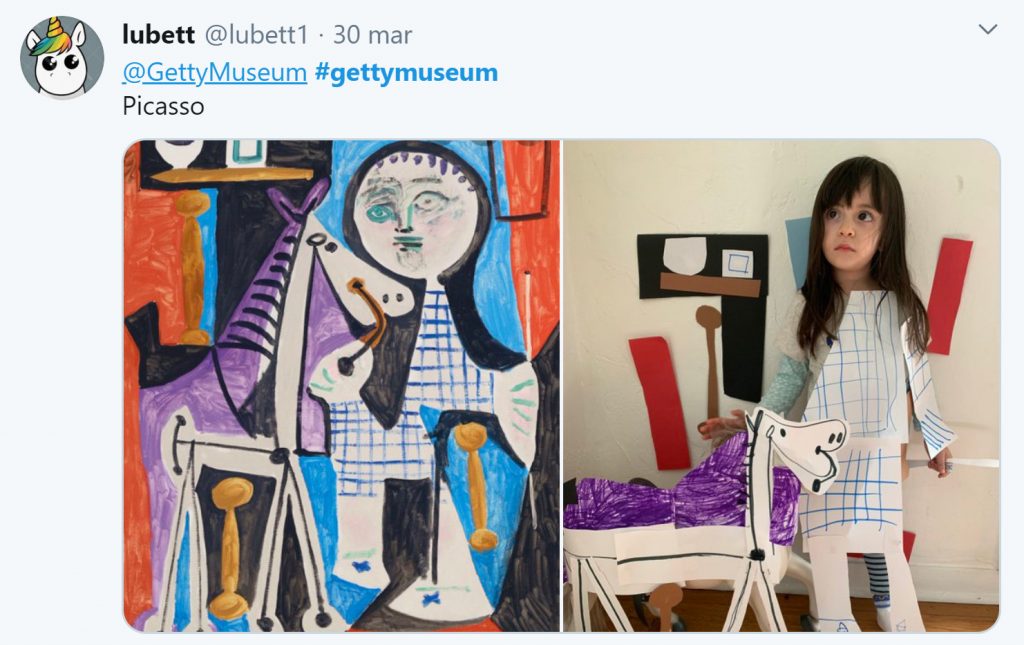 Coronavirus, il challenge del Getty Museum: ricrea la tua opera d'arte a casa. E i social si scatenano 17 museo getty challenge picasso
