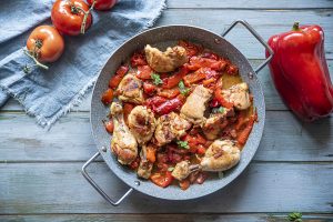 Pollo con peperoni: la ricetta da fare in padella