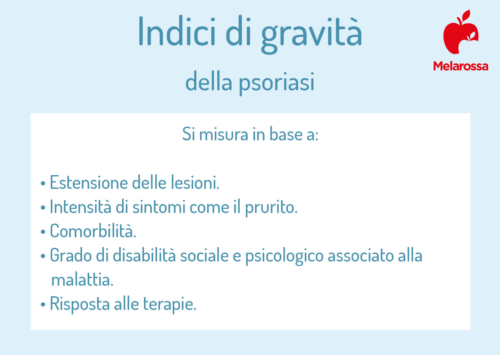 Psoriasi: cos'è, sintomi, tipi, diagnosi, cause e cure 6 Psoriasi: indici di gravità