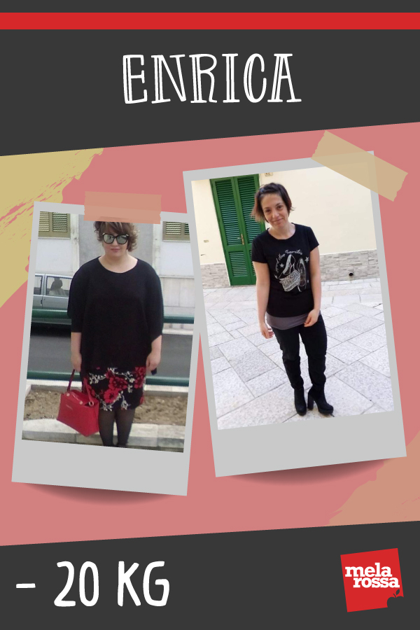 Enrica -20 kg con Melarossa: “Con questa dieta posso togliermi anche gli sfizi!” 1 testimonial melarossa enrica 20 kg