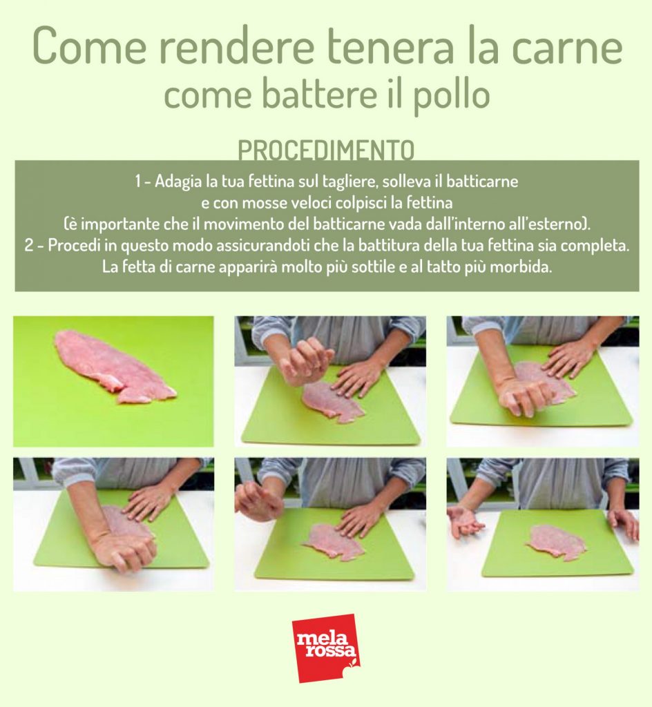 Come rendere tenera la carne? Ecco il segreto! 2 Come rendere tenera la carne battere il pollo