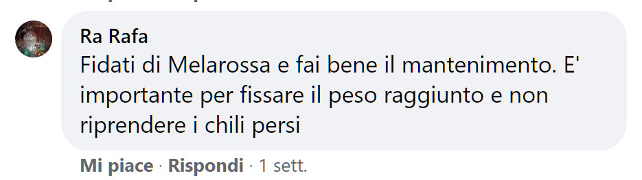 Dieta di mantenimento di Melarossa: perché è importante seguirla dopo aver raggiunto l'obiettivo peso 6 dieta di mantenimento melarossa ra rafa