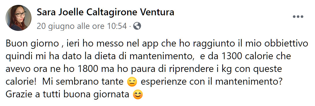 Dieta di mantenimento di Melarossa: perché è importante seguirla dopo aver raggiunto l'obiettivo peso 1 dieta di mantenimento melarossa sara joelle