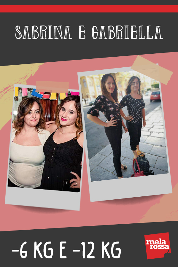 Sabrina e Gabriella, -6 e -12 kg con Melarossa: “Bello essere a dieta tra sorelle!” 1 testimonial melarossa gabriella sabrina