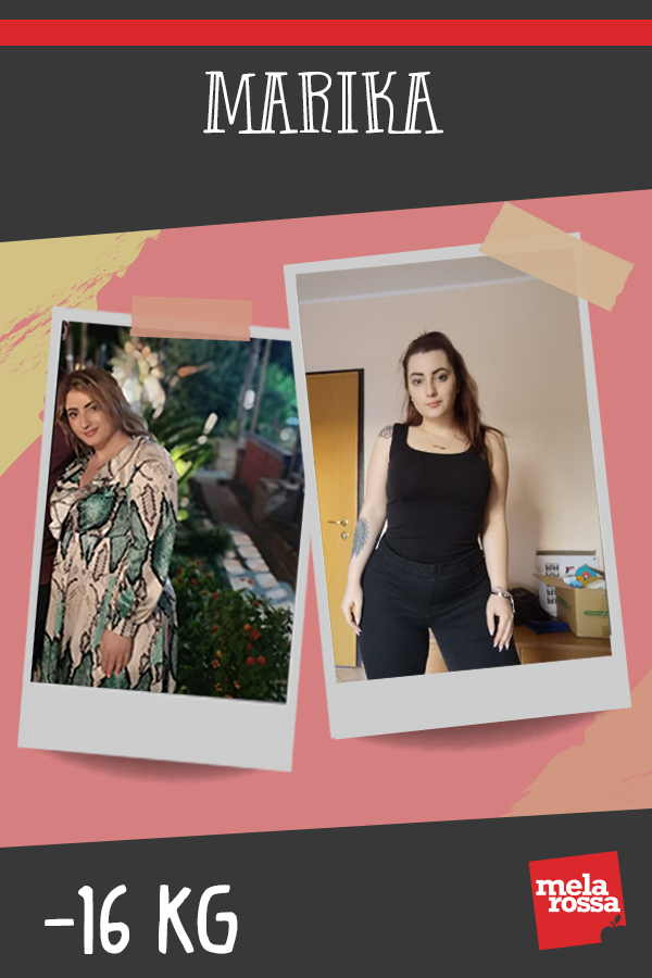 Marika -16kg con Melarossa “Questa dieta è come la vita: ti fa uscire dagli schemi!” 1 testimonial melarossa marika 16 kg