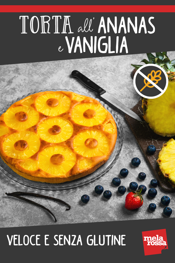 Torta all'ananas e vaniglia: veloce e senza glutine 2 Torta all'ananas e vaniglia senza glutine