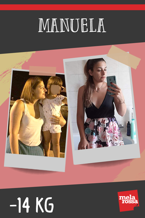 Manuela -14kg con Melarossa “Melarossa ti fa provare una soddisfazione unica!” 1 testimonial melarossa manuela 14 kg