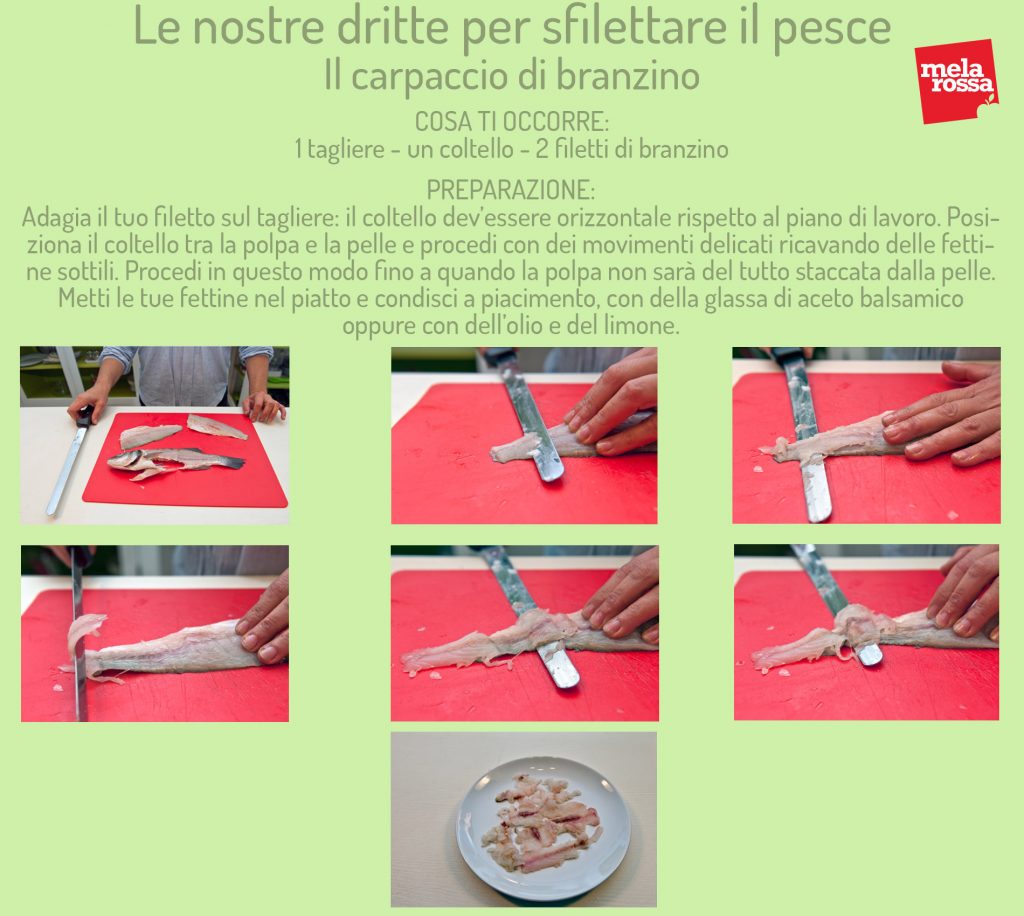 Video tutorial per sfilettare il pesce e come preparare il carpaccio e la tartare 3 sfilettare pesce carpaccio 1
