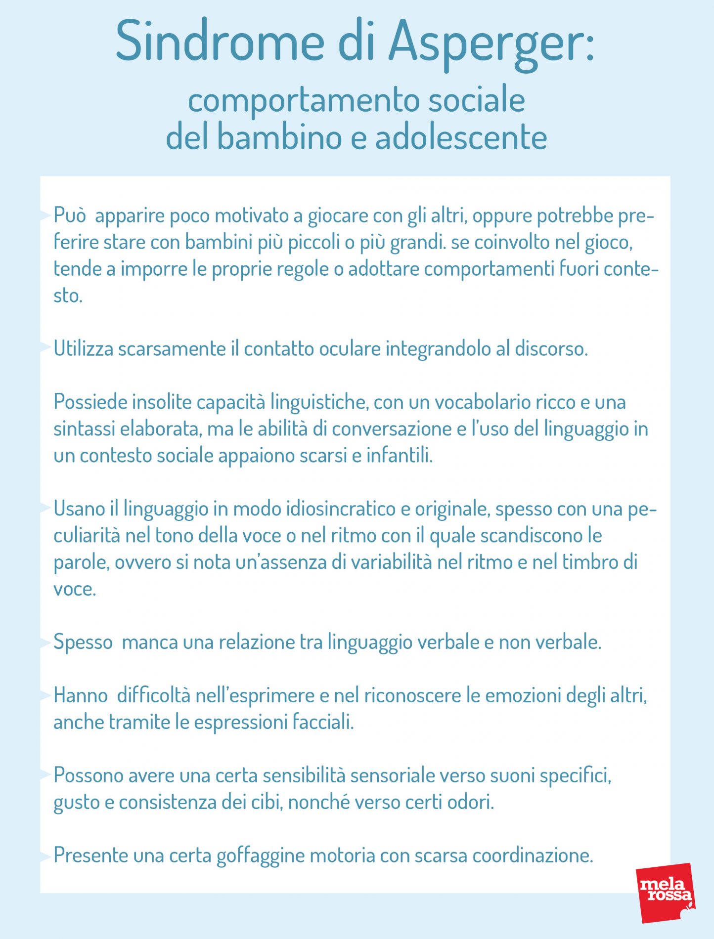 Sindrome di Asperger: che cos’è, sintomi, cause, epidemiologia, caratteristiche e cura 6 Sindrome di Asperger: comportamento sociale del bambino
