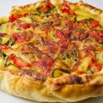 Torta salata con ricotta al basilico e verdure 1 torta salata