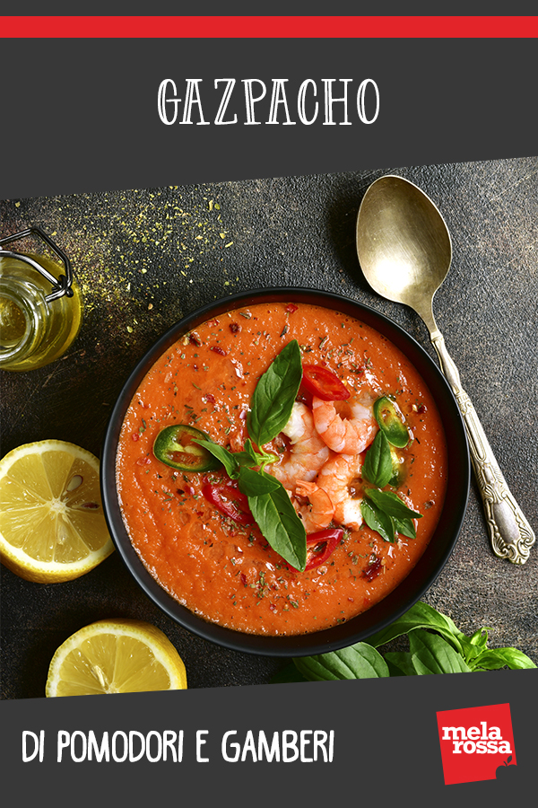 Gazpacho di pomodori e gamberi: zuppa fredda perfetta a dieta 2 Gazpacho con gamberi