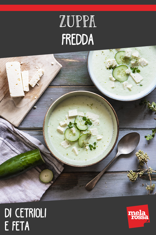 Zuppa fredda di cetrioli e feta 5 zuppa fredda cetrioli feta