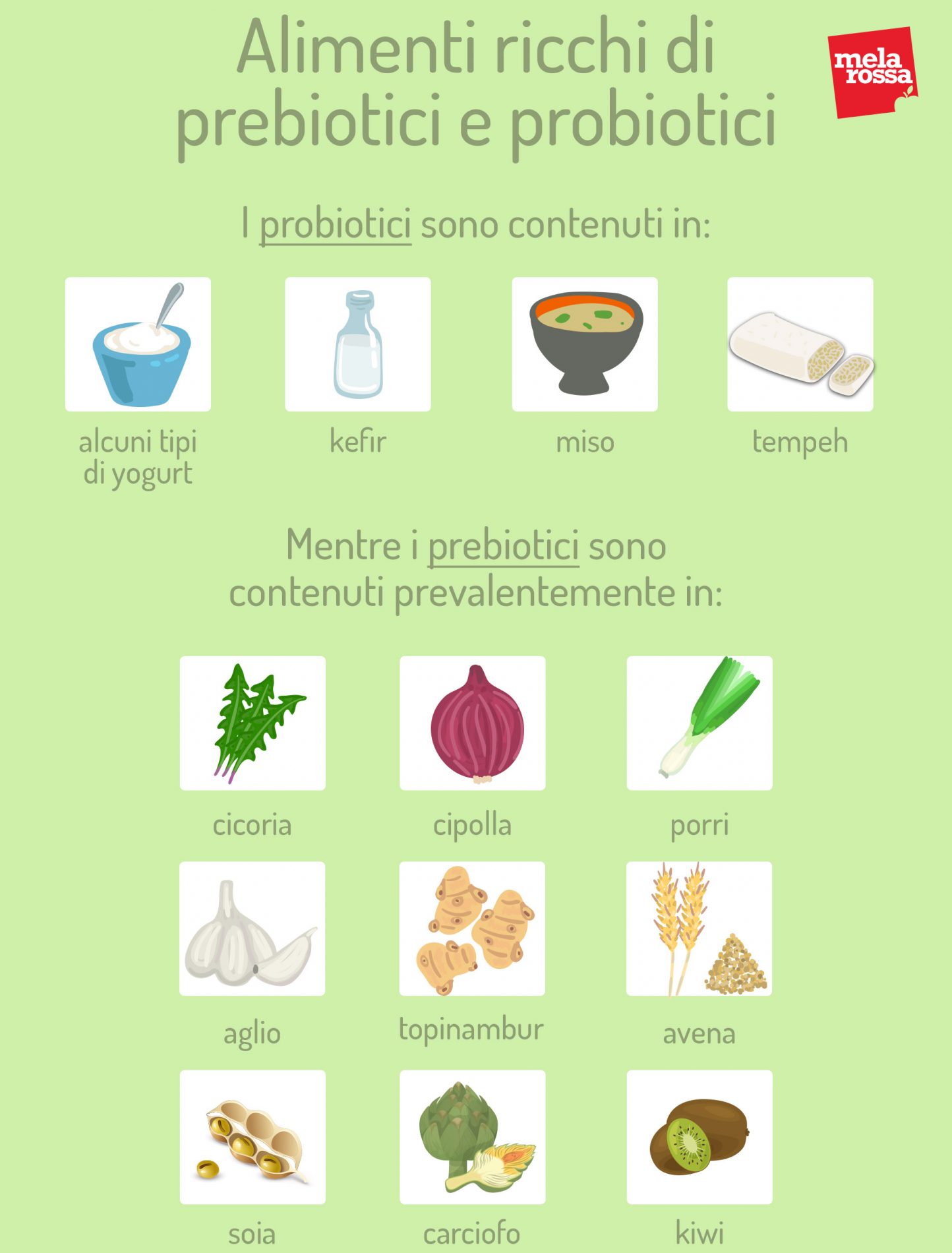Autunno: 8 alimenti per aumentare le tue difese immunitarie 2 alimenti probiotici prebiotici