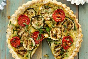 Torta salata con melanzane