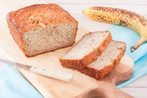Banana bread senza glutine, light e senza lattosio