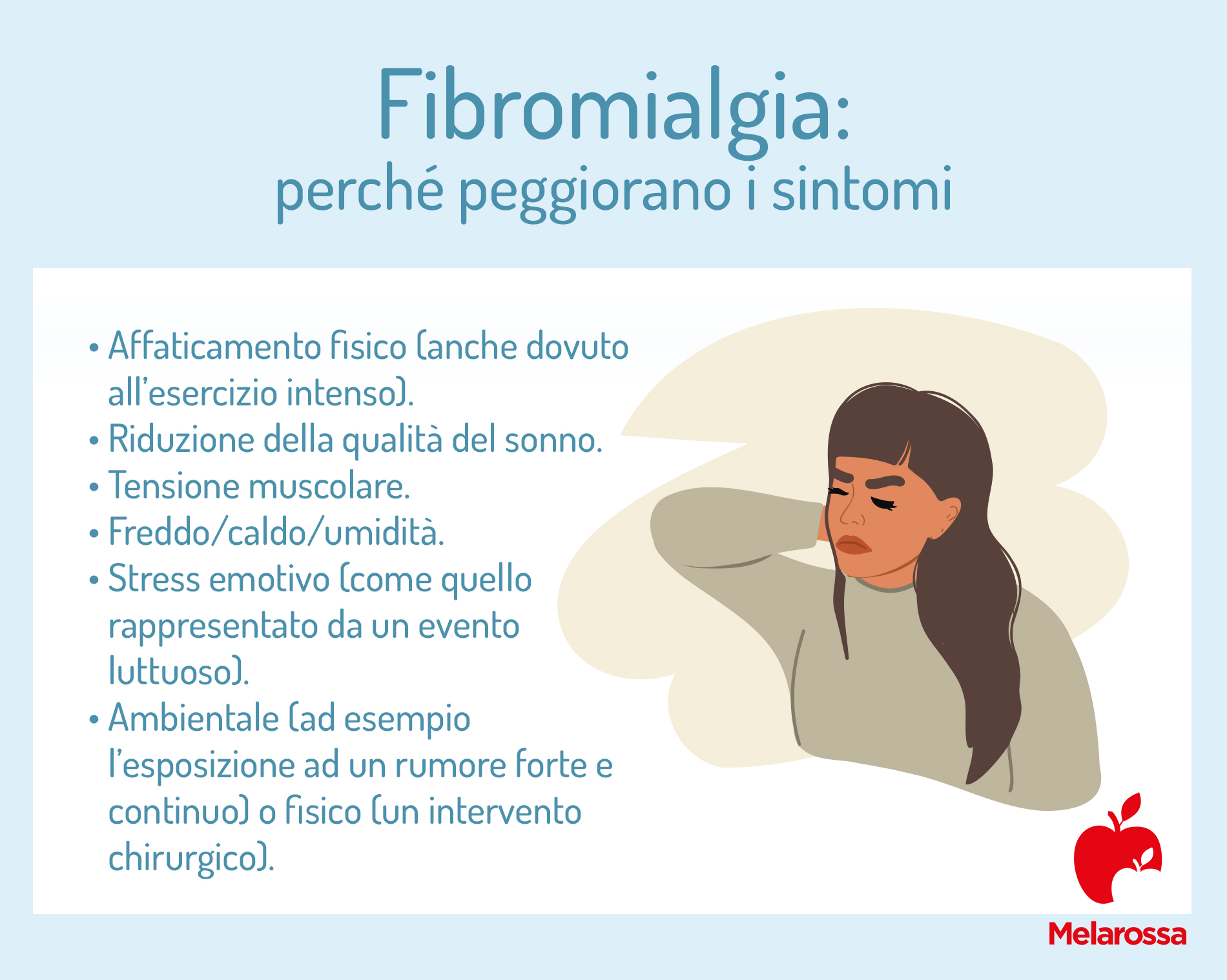 Fibromialgia: cos’è, cause, sintomi e cure 3 Fibromialgia: perché peggiorano i sintomi