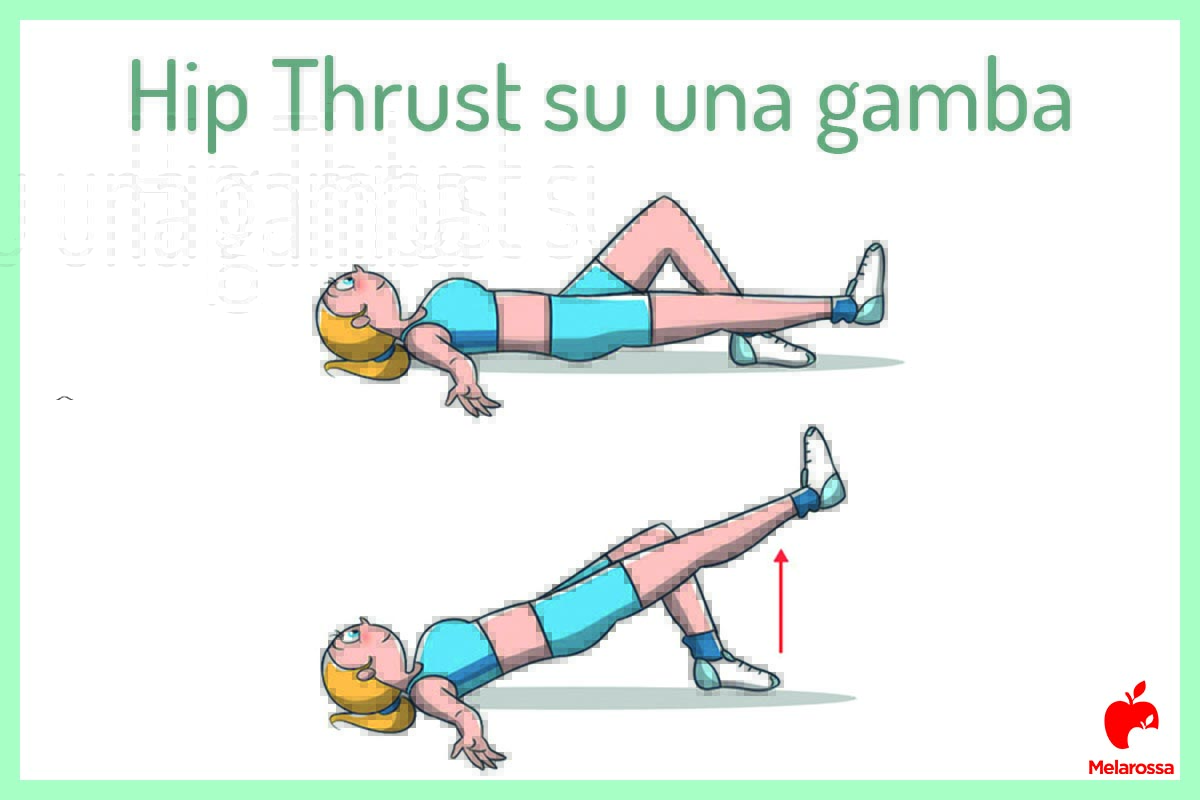 Hip thrust : cos'è, tecnica, benefici e il challenge di 30 giorni per avere dei glutei bombati 2 hip thrust su una gamba