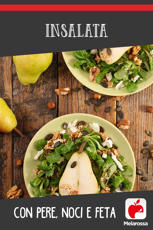 Insalata con pere, noci e feta 2 insalata con pere noci feta