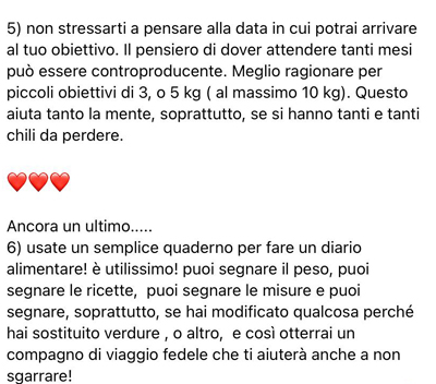 6 consigli di chi segue la dieta Melarossa per non farsi abbattere 3 post fb melarossina gruppo 3 parte 1