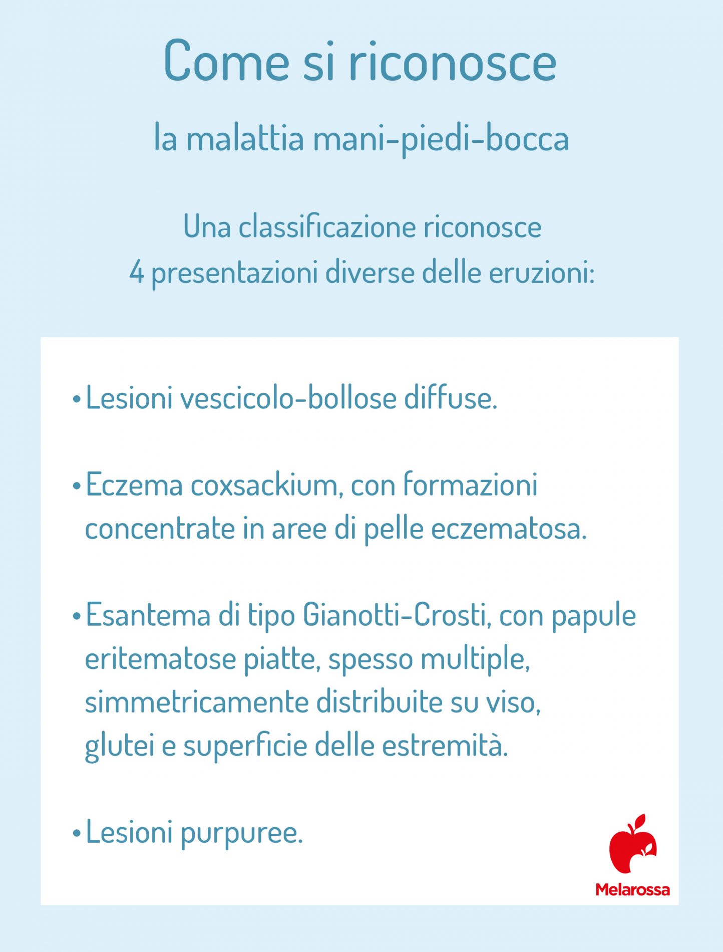 Mani-piedi-bocca: cos'è, contagio, cause, sintomi, cure e prevenzione 5 come si riconosce malattia mani-piedi-bocca