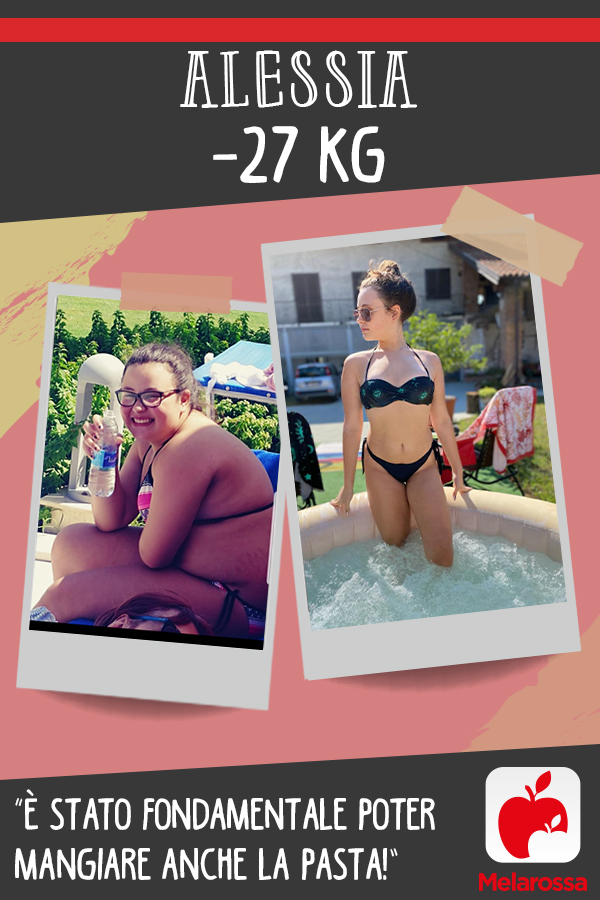 PRIMA & DOPO – 27Kg. “Come mamma, consiglio questa dieta a tutte le mamme” 1 testimonial Melarossa Alessia 27 kg